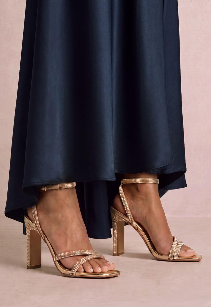 Forever New - Mila diamante heel in gold