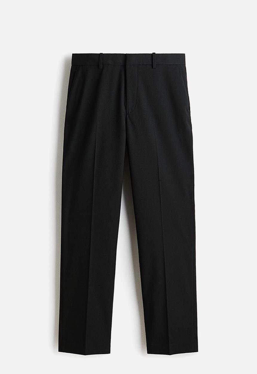 H&M - Regular fit tailored trousers - black