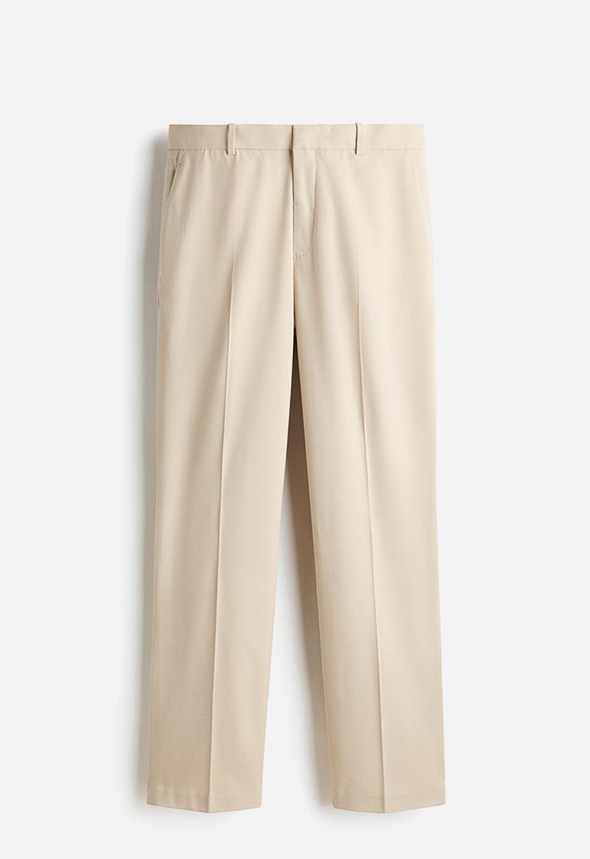 H&M - Regular fit tailored trousers - beige