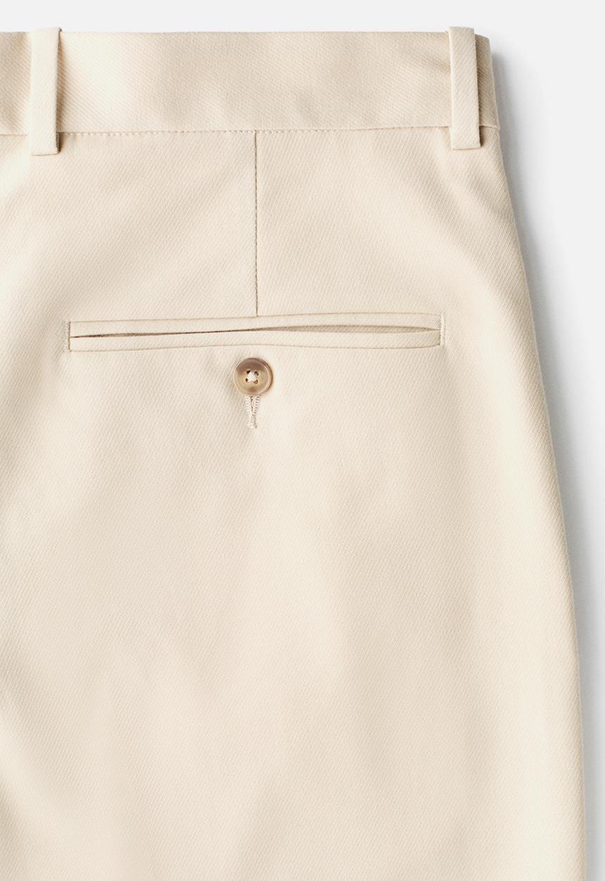 H&M - Regular fit tailored trousers - beige