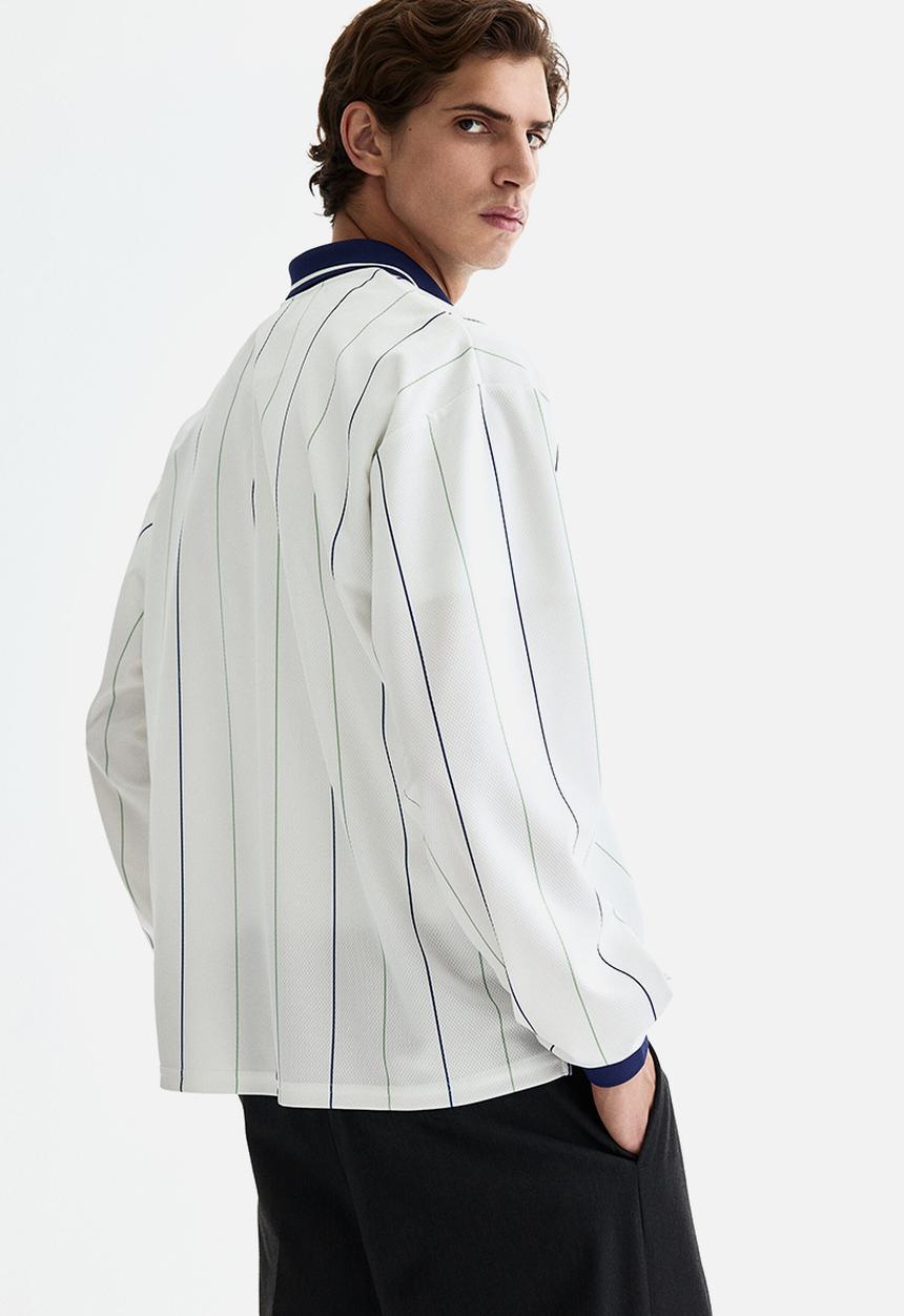 H&M - Loose fit football shirt - white/new york league