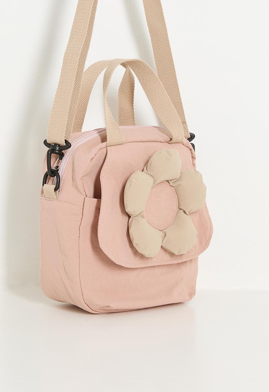 Pop Candy - Padded flower applique backpack - dusty pink
