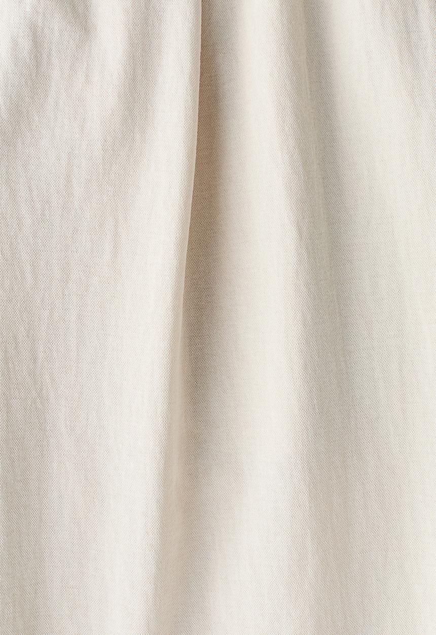 H&M - Regular fit cotton-blend trousers - light beige