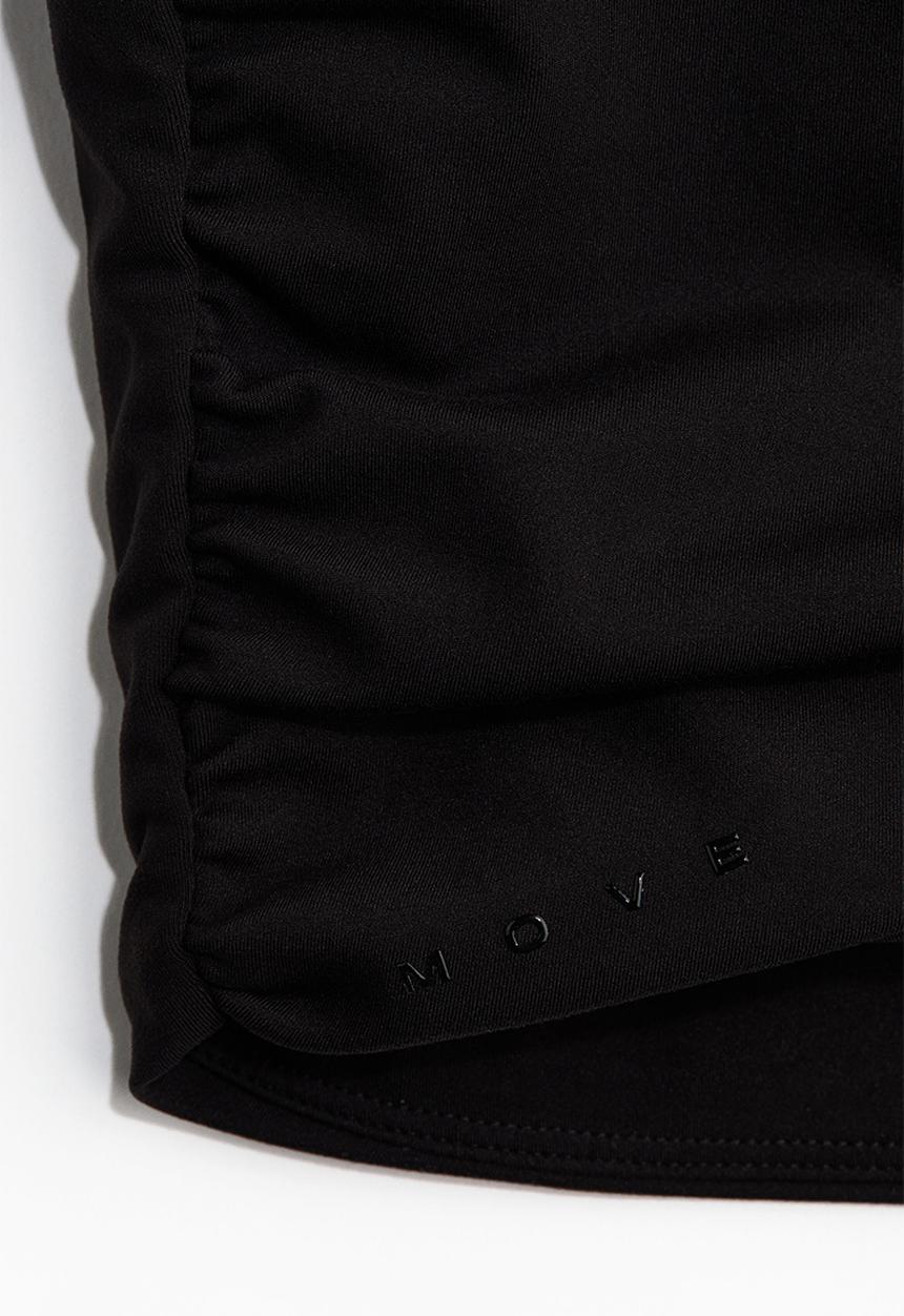 H&M - Twist-detail vest top with softmove - black