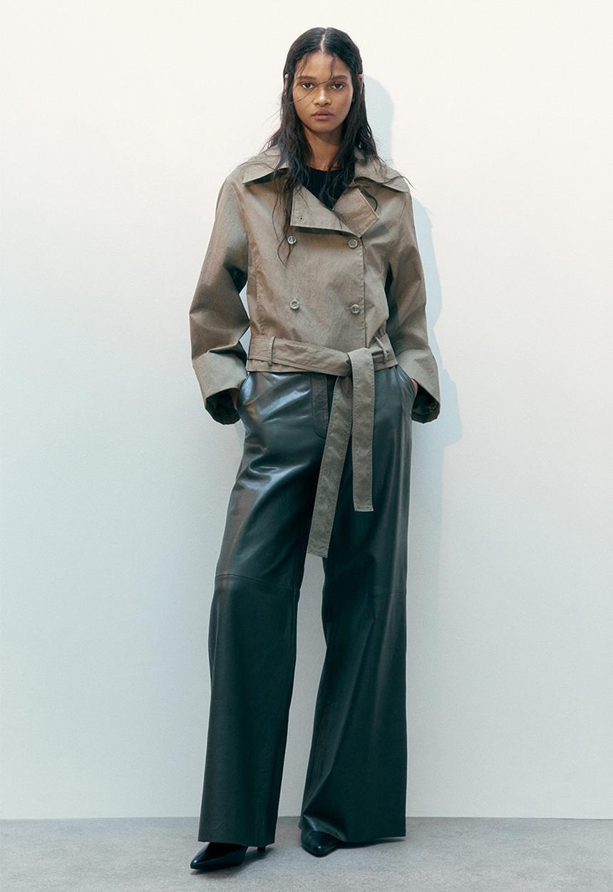 H&M - Trench-look jacket - khaki green