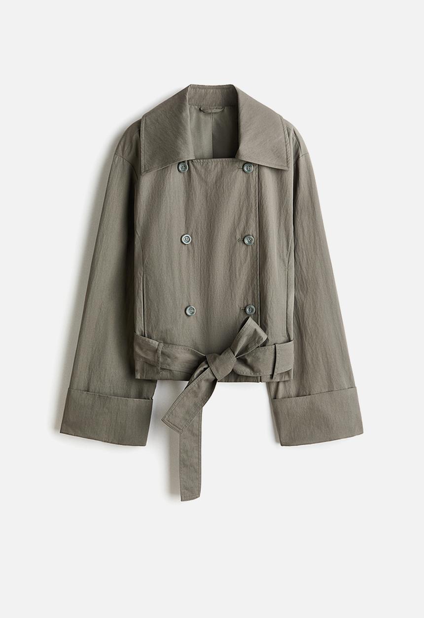 H&M - Trench-look jacket - khaki green