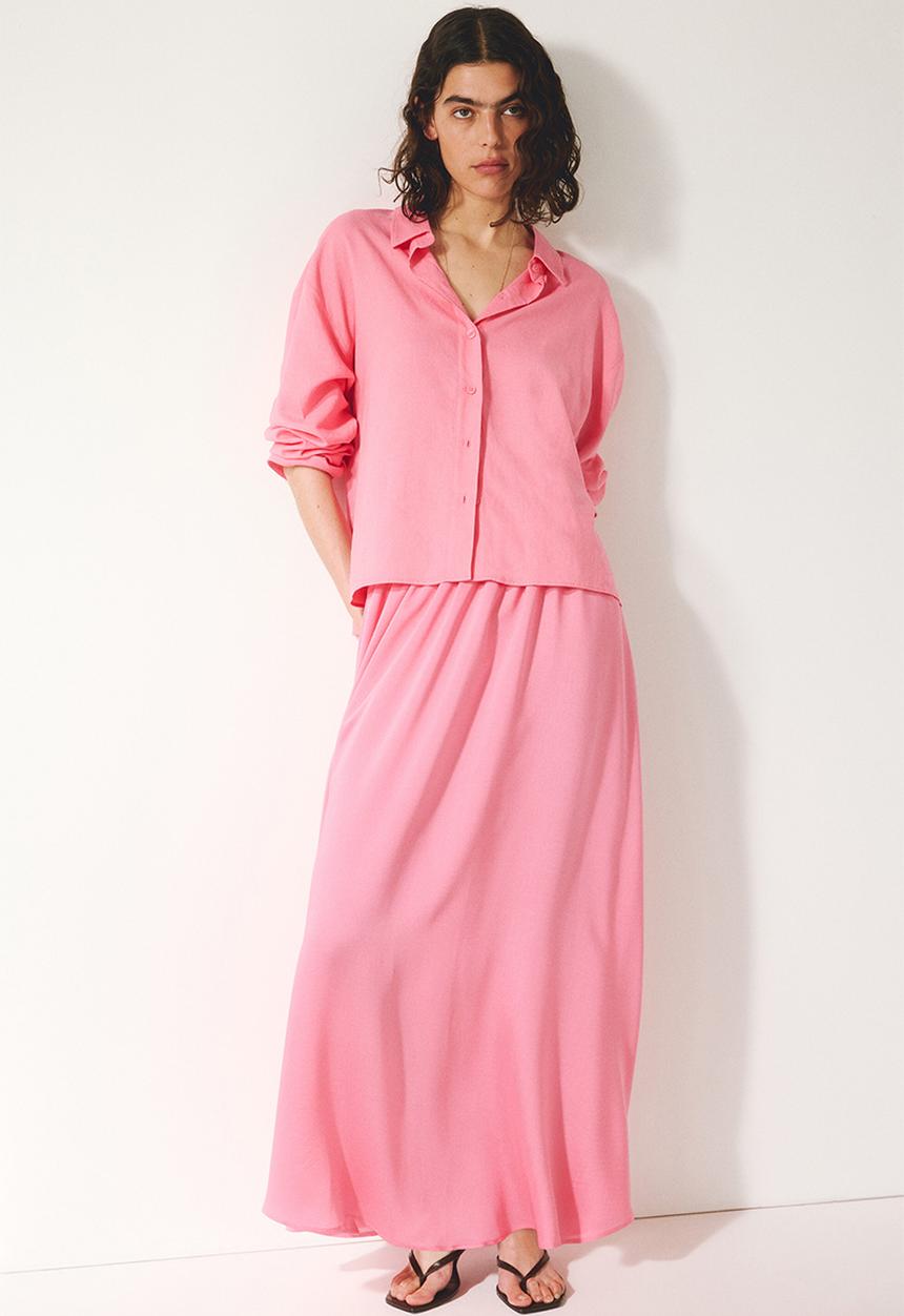 H&M - Loose-fit skirt - bright pink