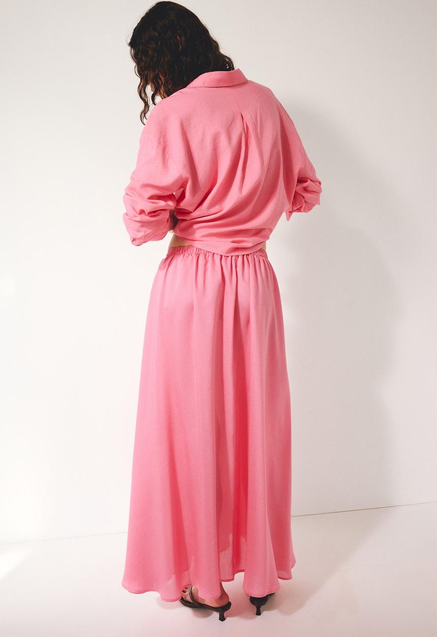 H&M - Loose-fit skirt - bright pink