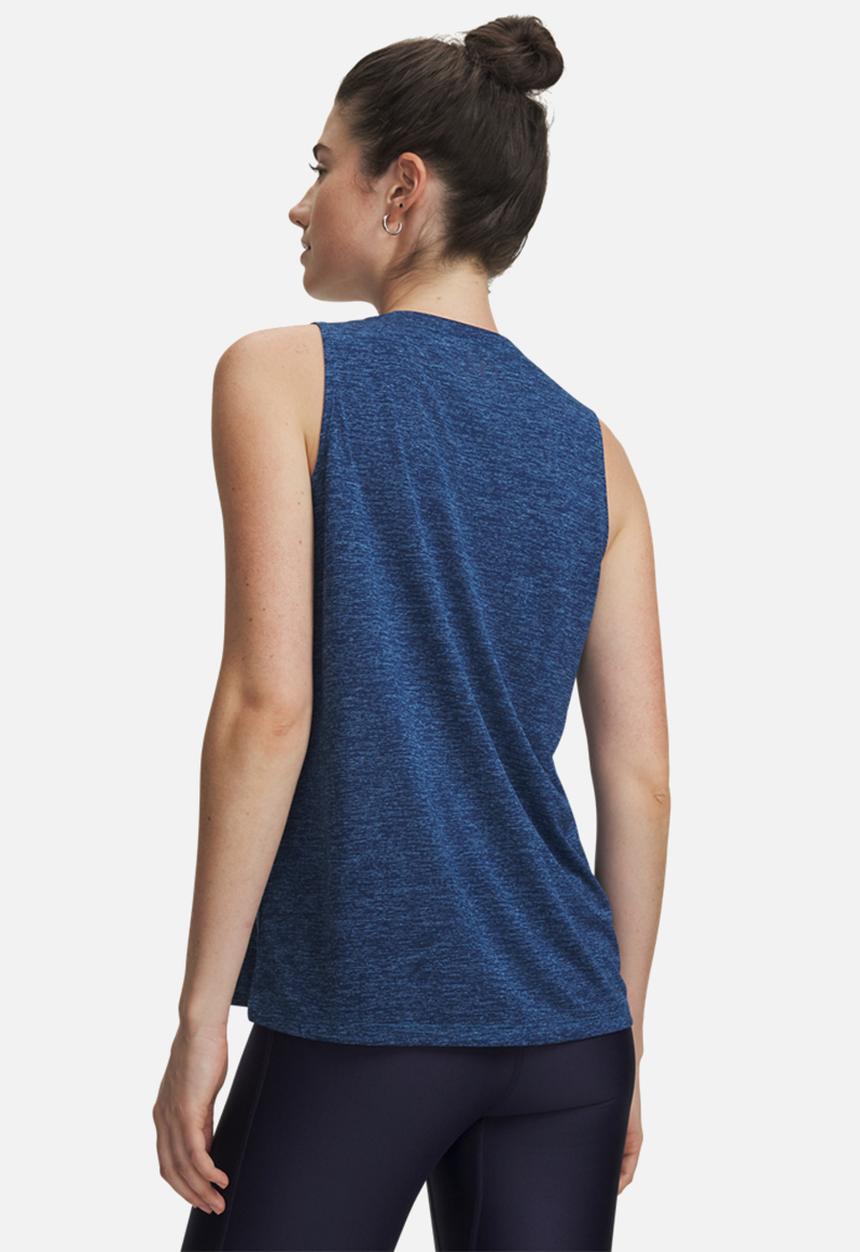 Under Armour - Tech Tank Twist - Aegean Blue/Blackout Navy
