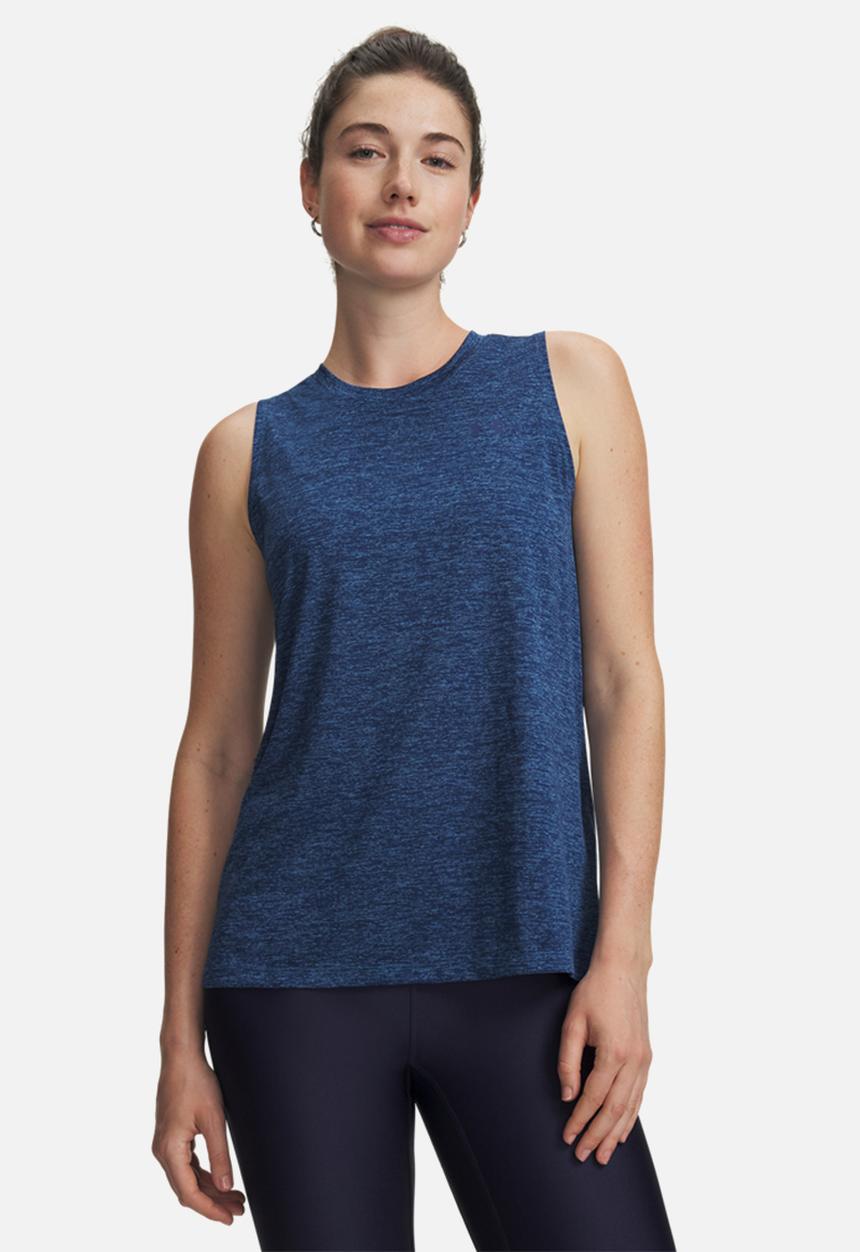 Under Armour - Tech Tank Twist - Aegean Blue/Blackout Navy