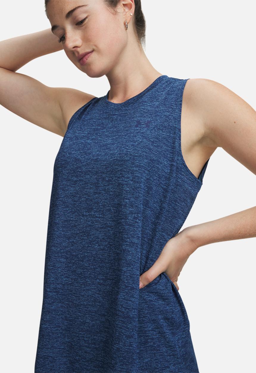Under Armour - Tech Tank Twist - Aegean Blue/Blackout Navy