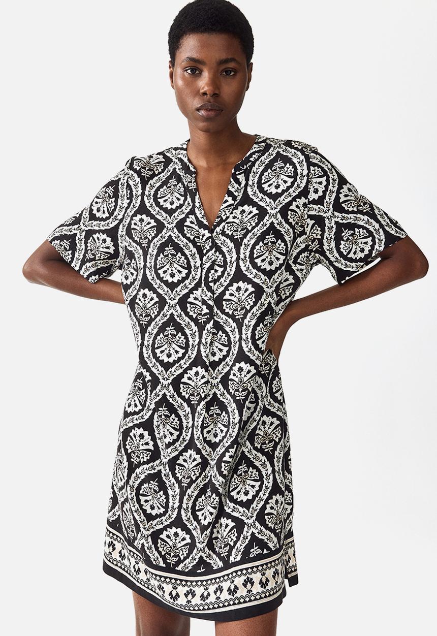 H&M - Viscose tunic dress - black