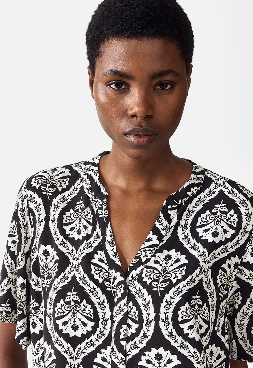H&M - Viscose tunic dress - black