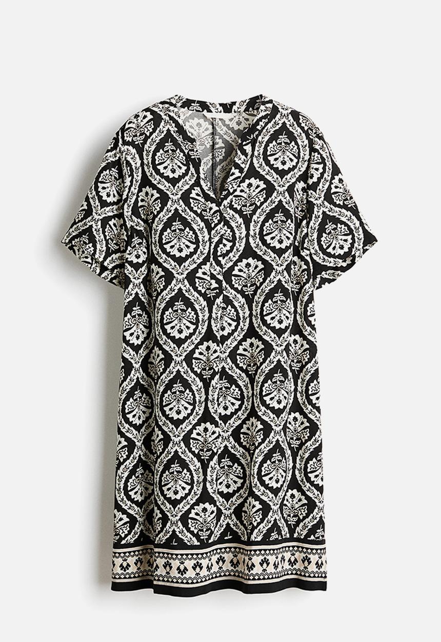 H&M - Viscose tunic dress - black