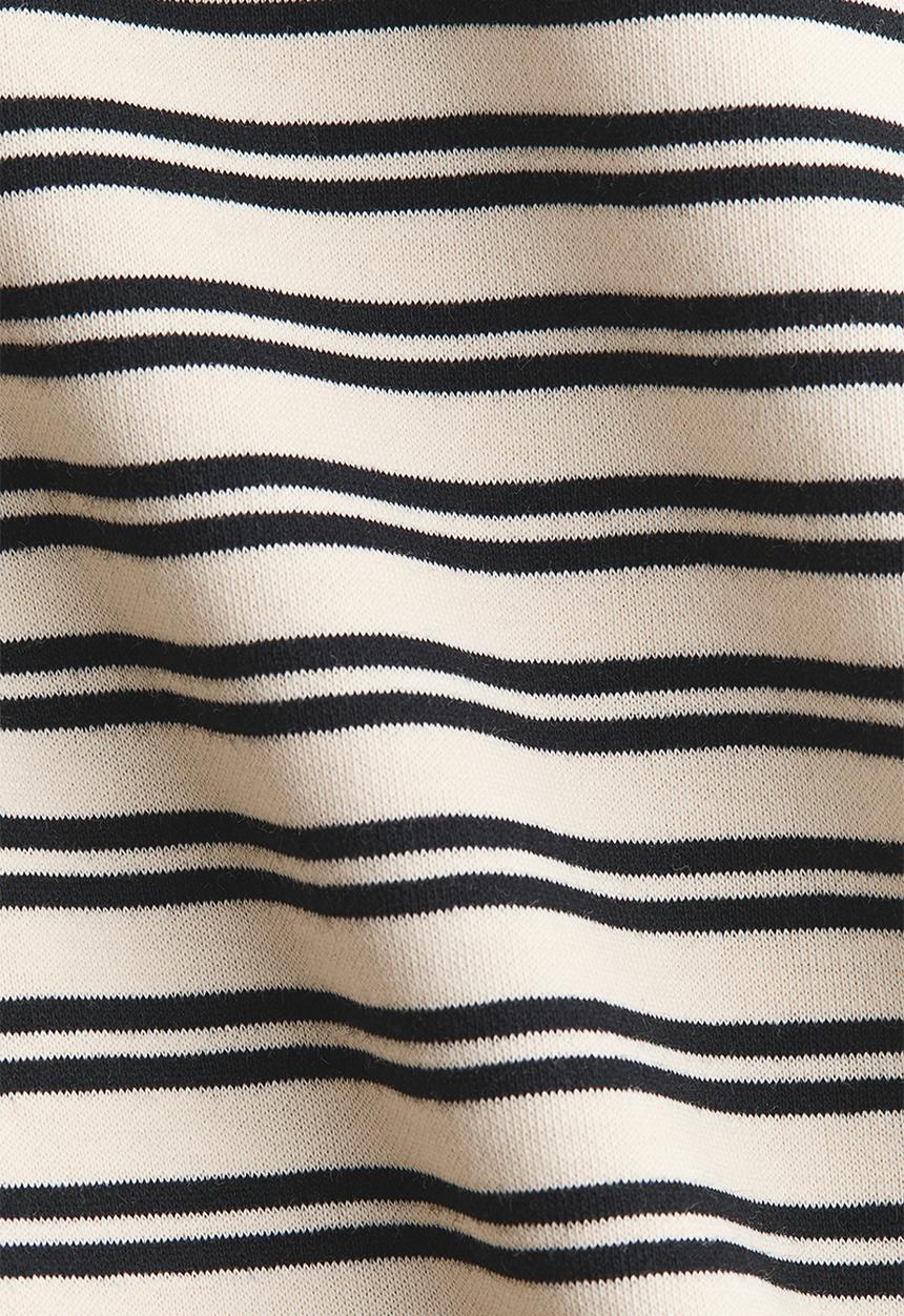 H&M - Cotton t-shirt - light beige/black striped