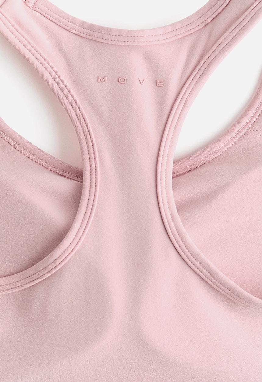 H&M - Medium support sports bra with softmove - mid blush pink