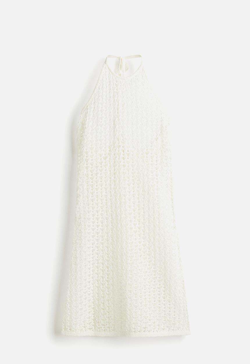 H&M - Pointelle-knit beach dress - white