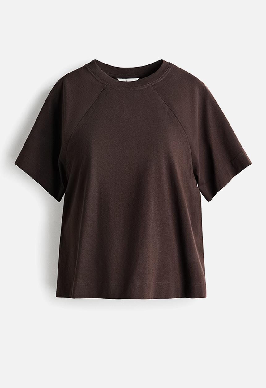H&M - Mama before & after nursing T-shirt - dark brown