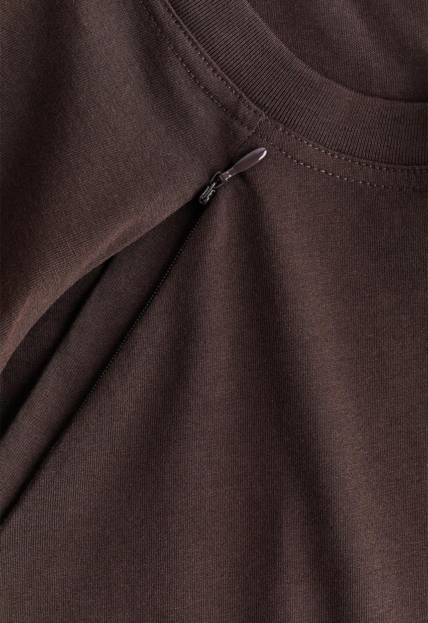 H&M - Mama before & after nursing T-shirt - dark brown