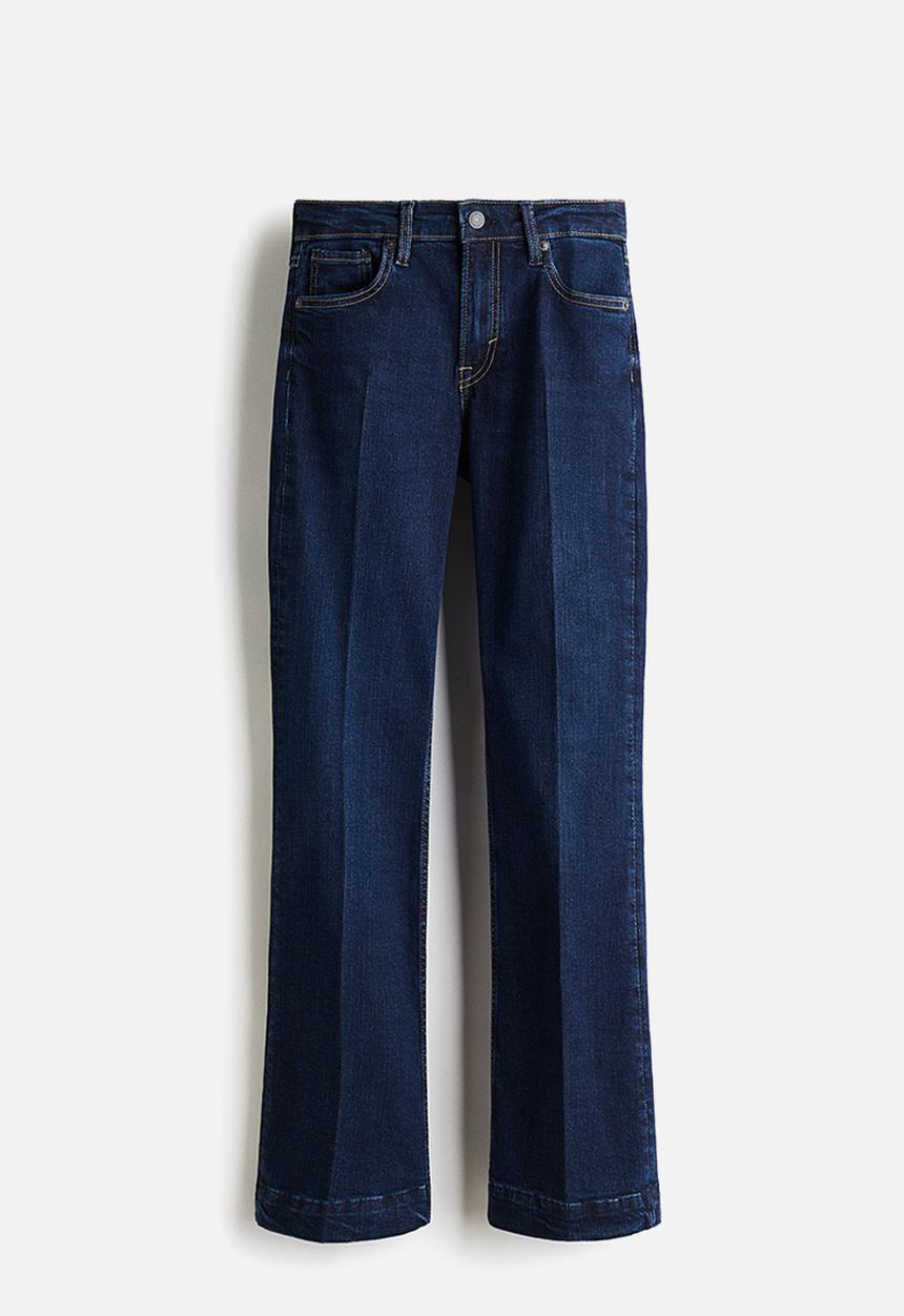 H&M - Bootcut regular jeans - dark denim blue