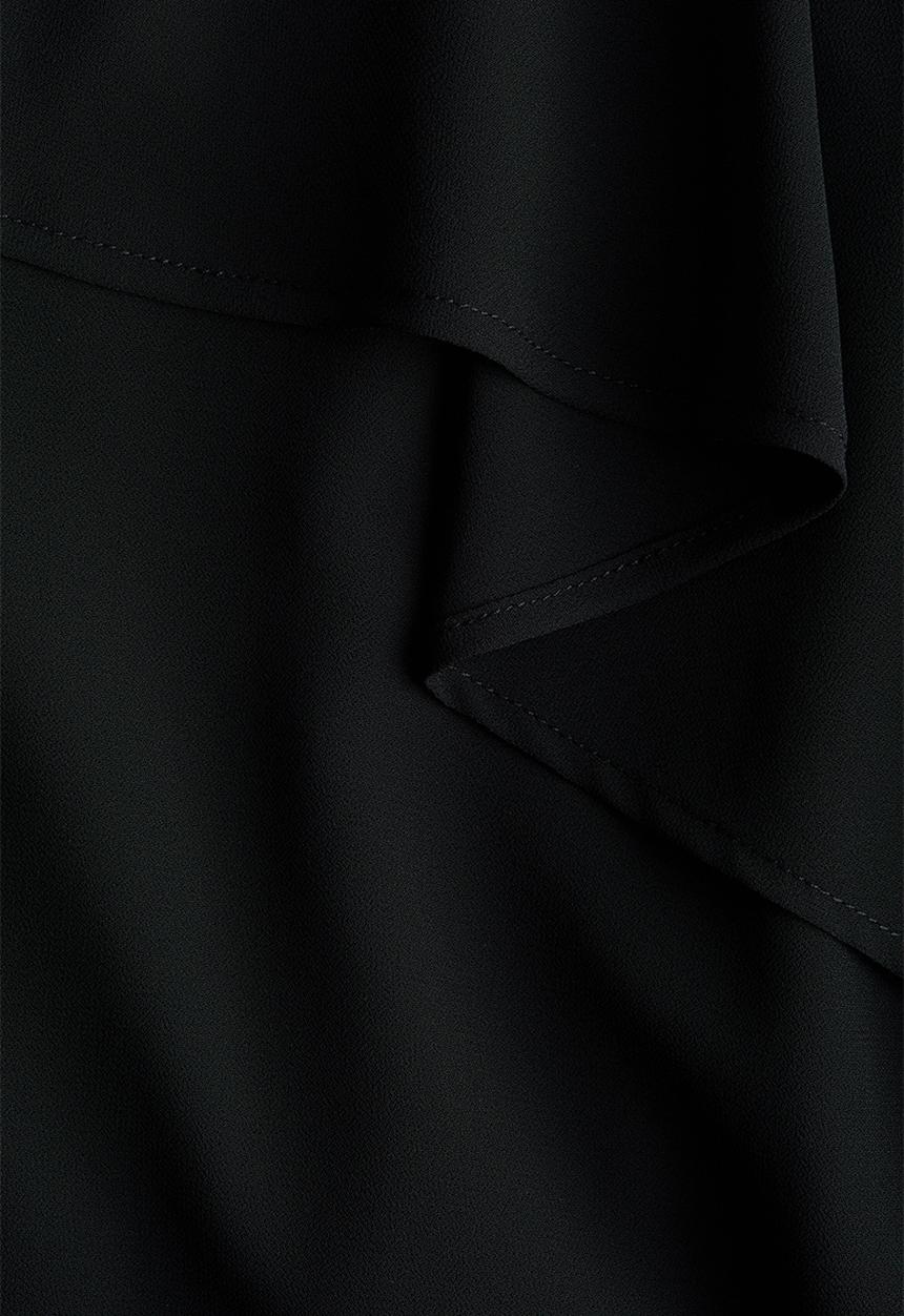 H&M - Cape-layered dress - black