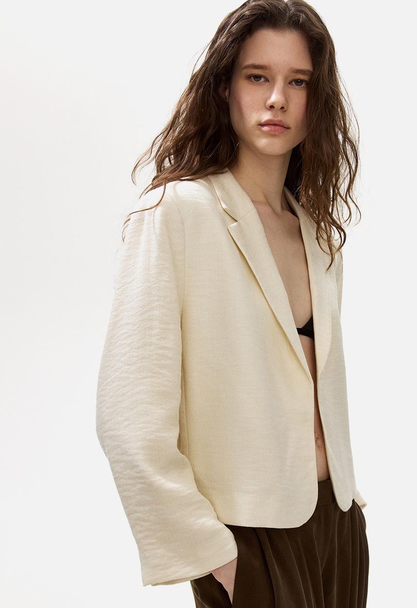 H&M - Short blazer - cream