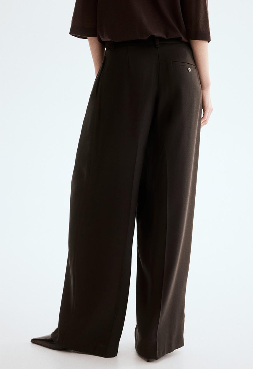 H&M - Tailored trousers - dark brown