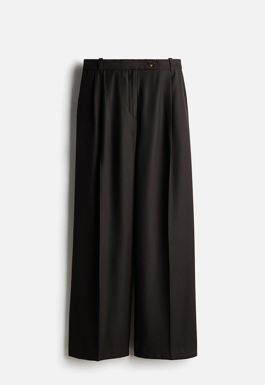 H&M - Tailored trousers - dark brown