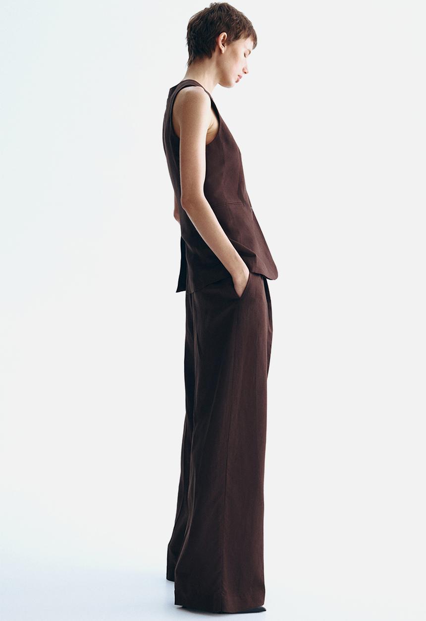 H&M - Long waistcoat - dark brown