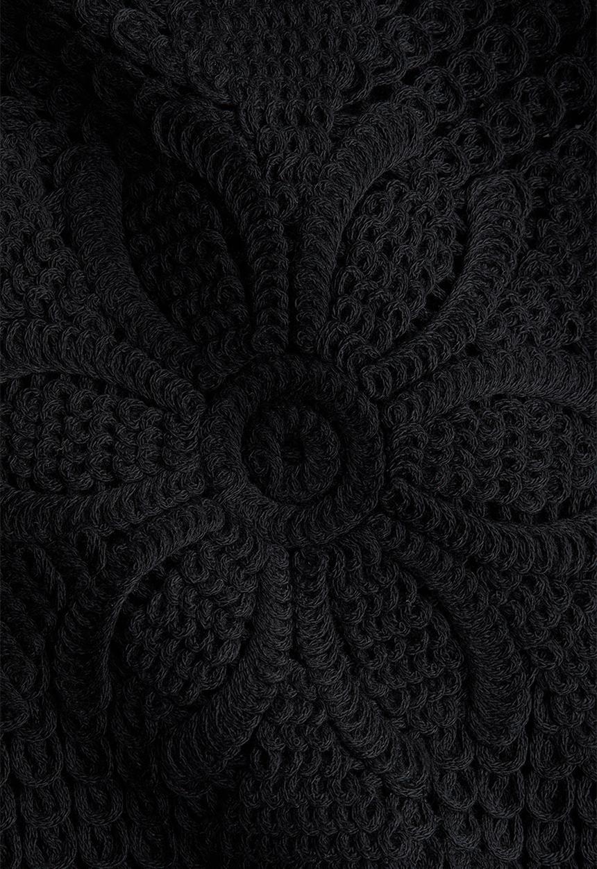 H&M - Crochet-look top - black