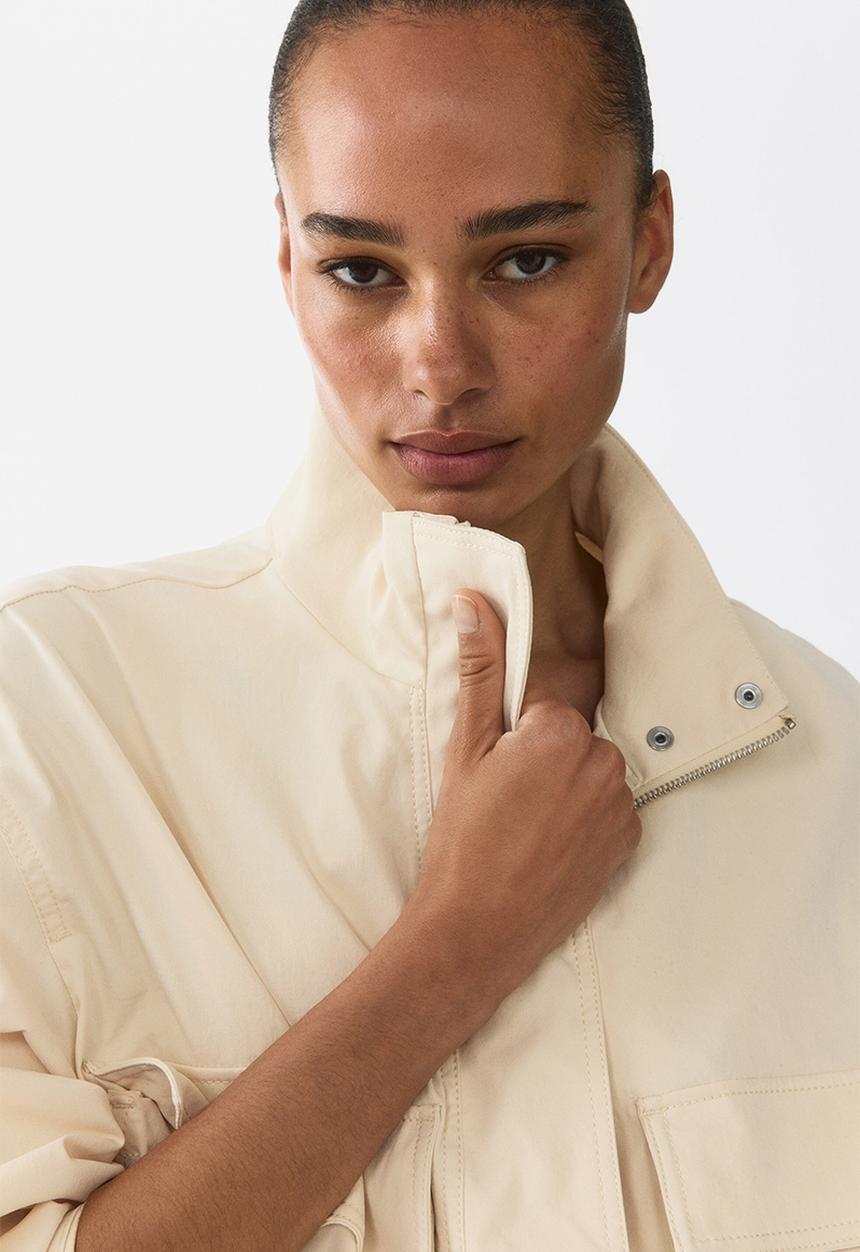 H&M - Oversized utility jacket - light yellow