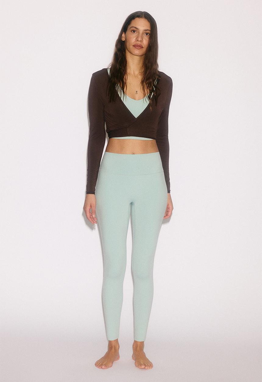H&M - Sports leggings with softmove? - amazonite blue