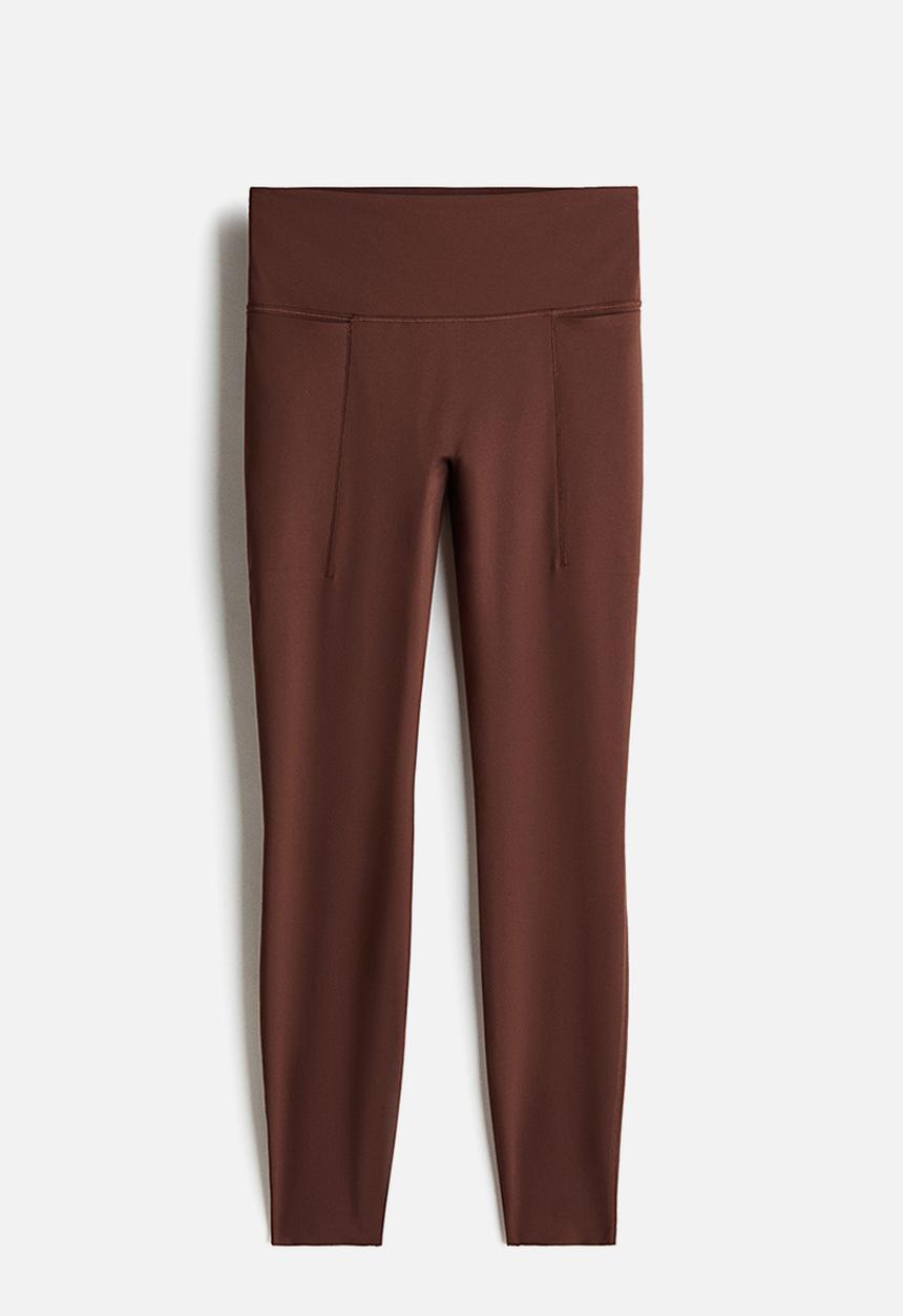H&M - Running leggings with shapemove?  - sepia brown