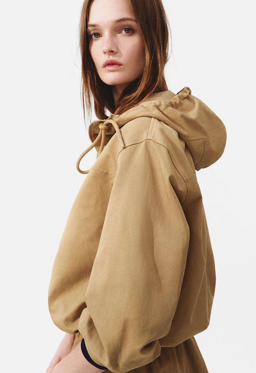 H&M - Twill popover jacket - dark beige
