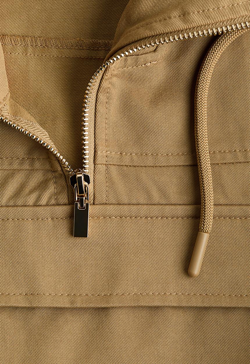 H&M - Twill popover jacket - dark beige