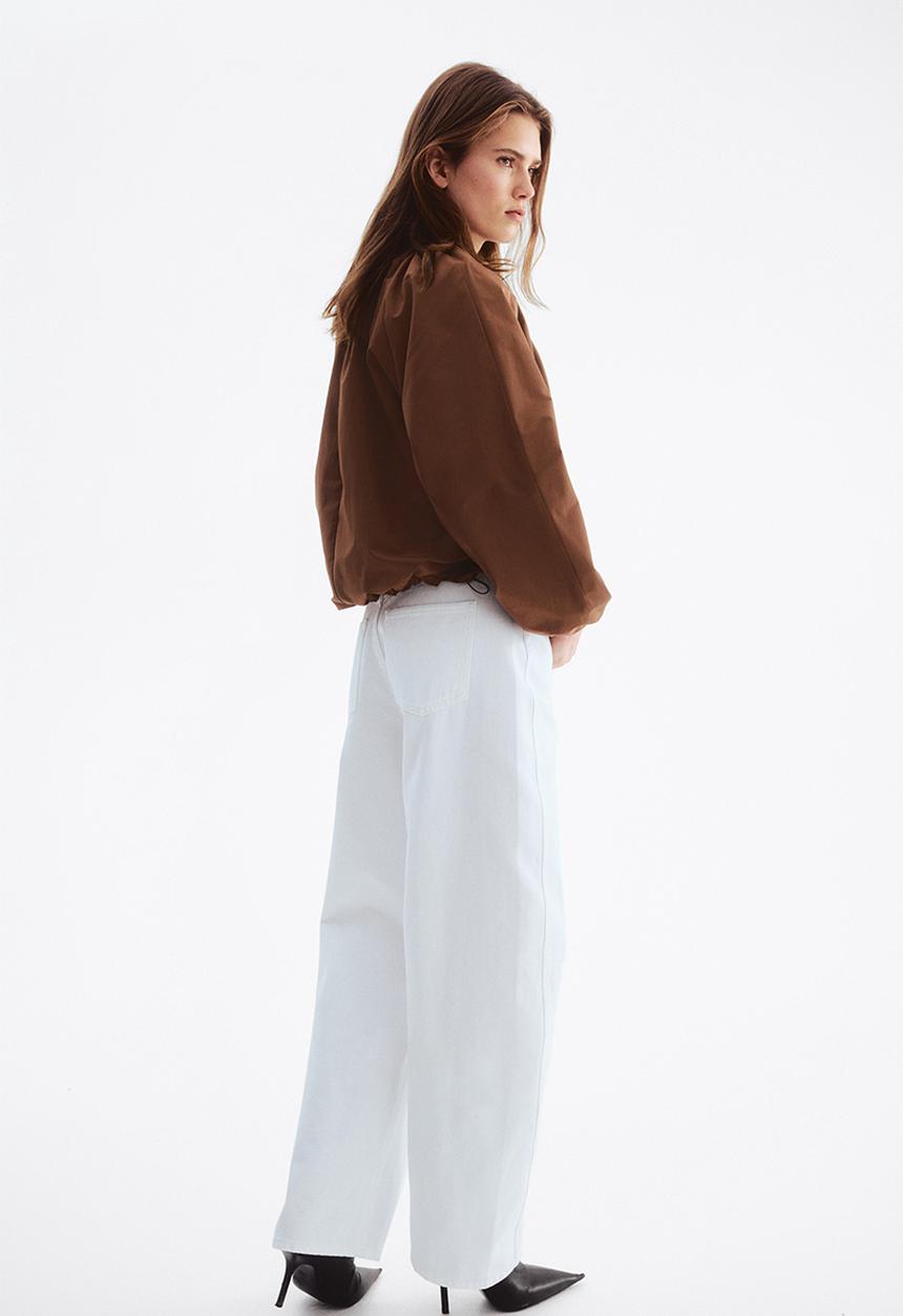 H&M - Gathered bomber jacket - brown