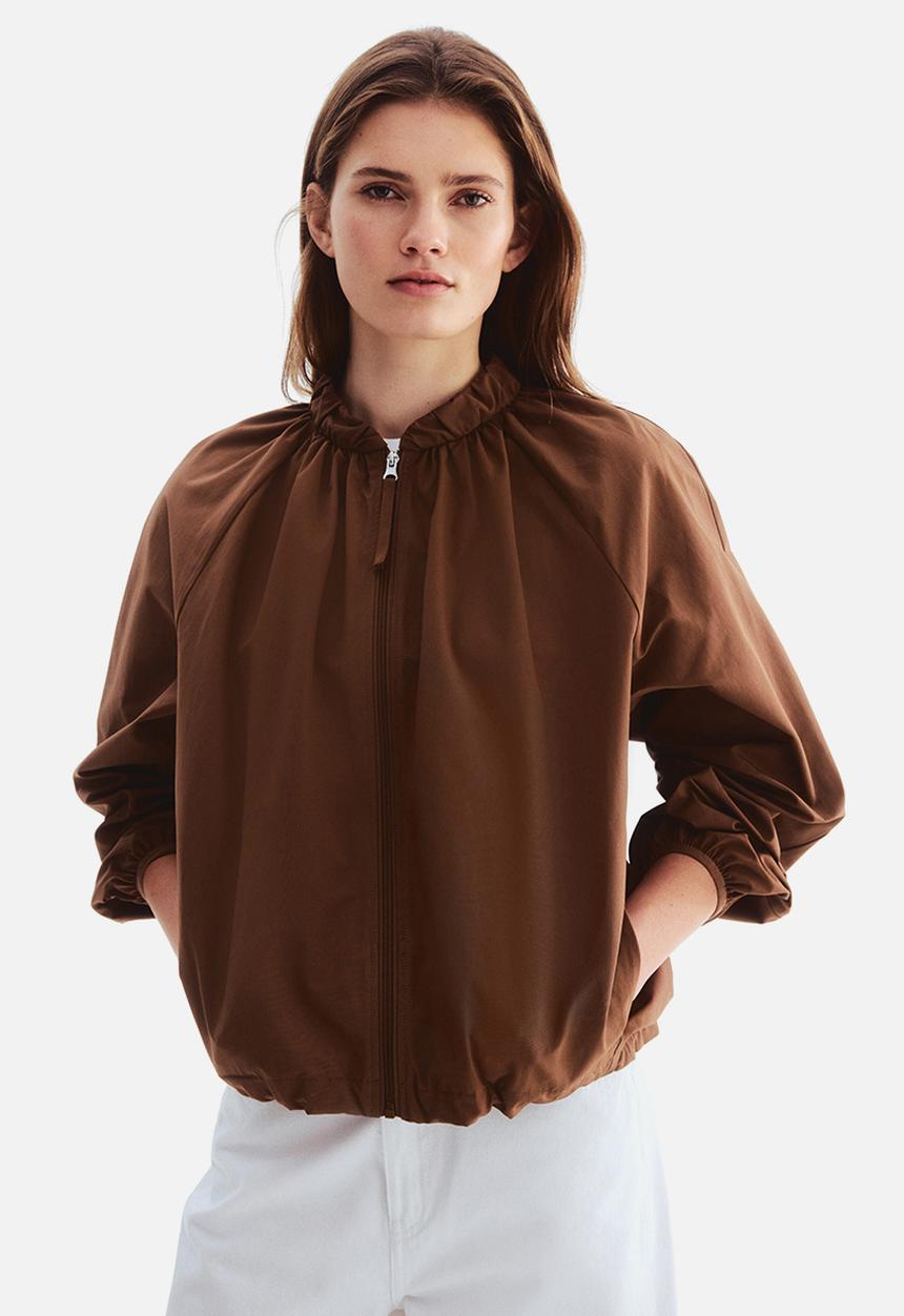 H&M - Gathered bomber jacket - brown
