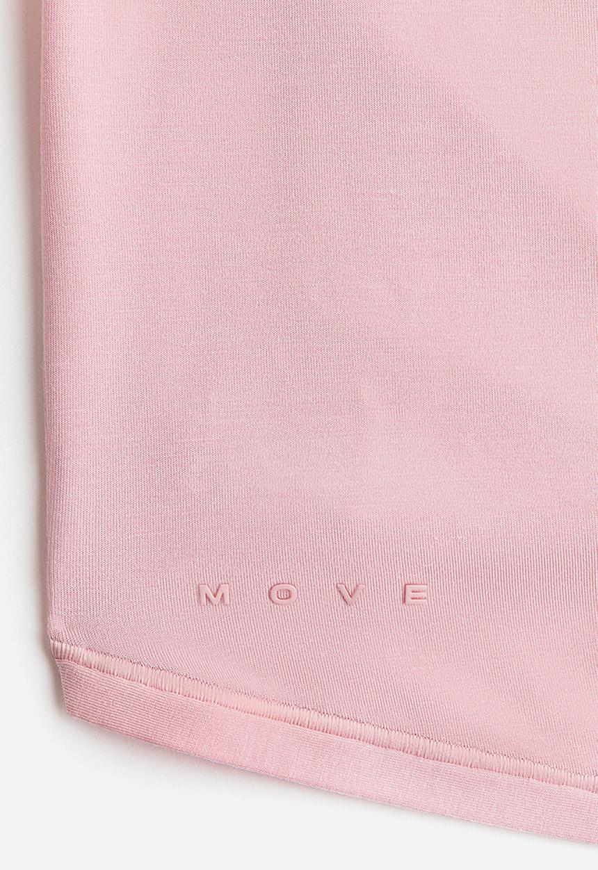 H&M - Cropped long-sleeved yoga top - mid blush pink