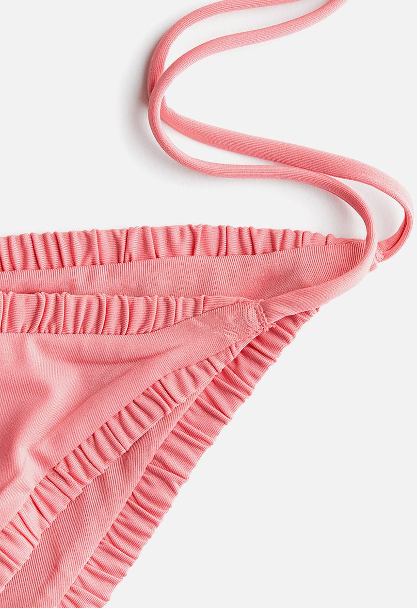 H&M - Cheeky tie tanga bikini bottoms - pink