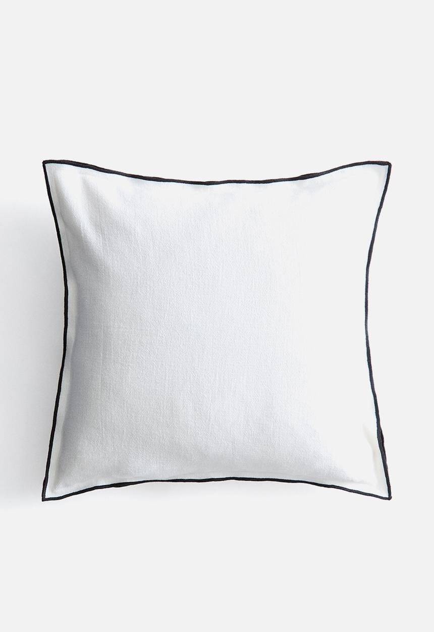 H&M - Linen-blend cushion cover - white