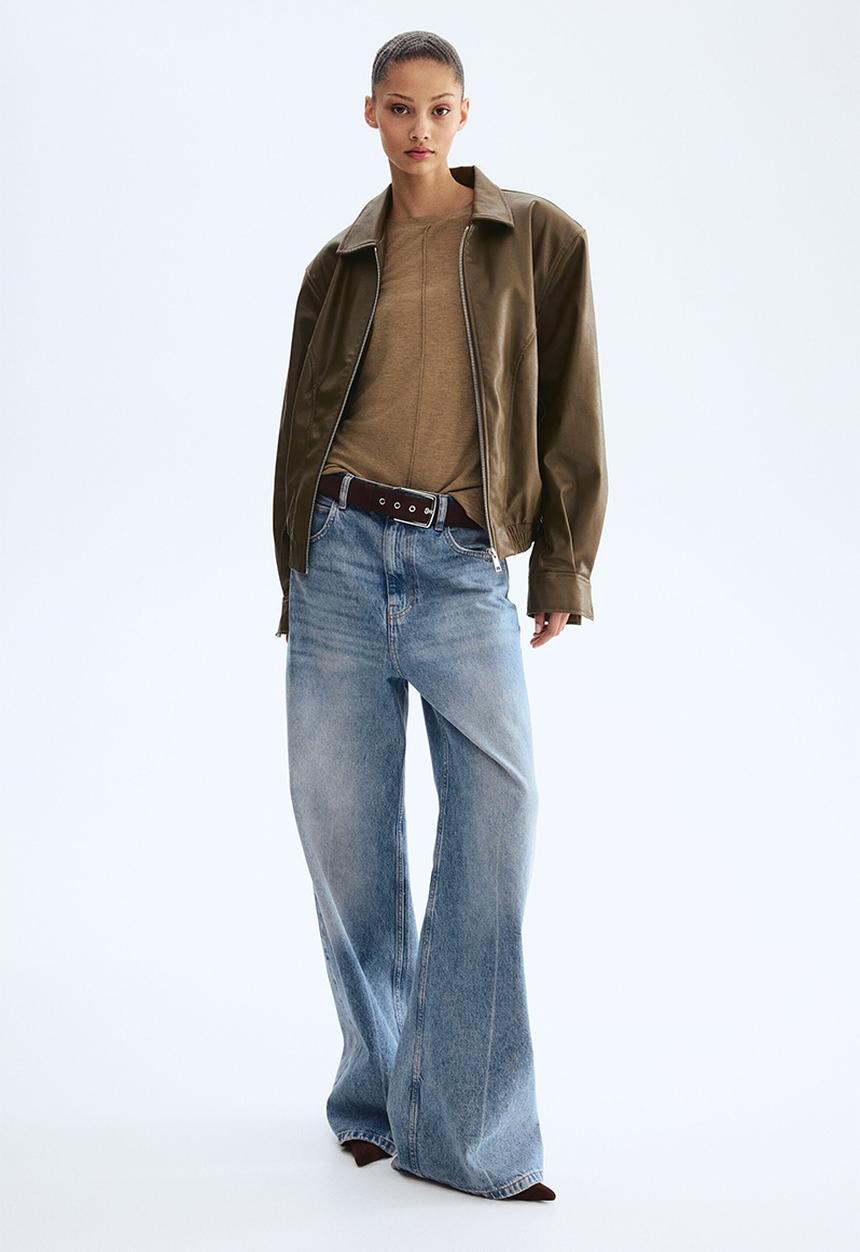 H&M - Long-sleeved top - beige marl