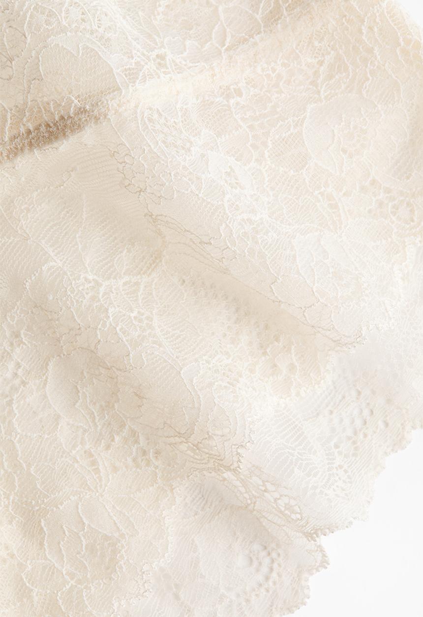 H&M - 2-pack lace hipster briefs - cream