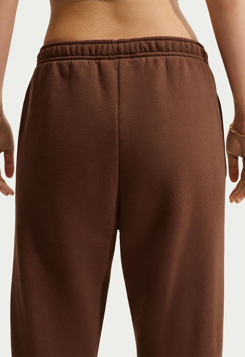 Nike - W Nike Studio Fleece Mw Mr Std Open Hem Pant - Cacao Wow/Sail