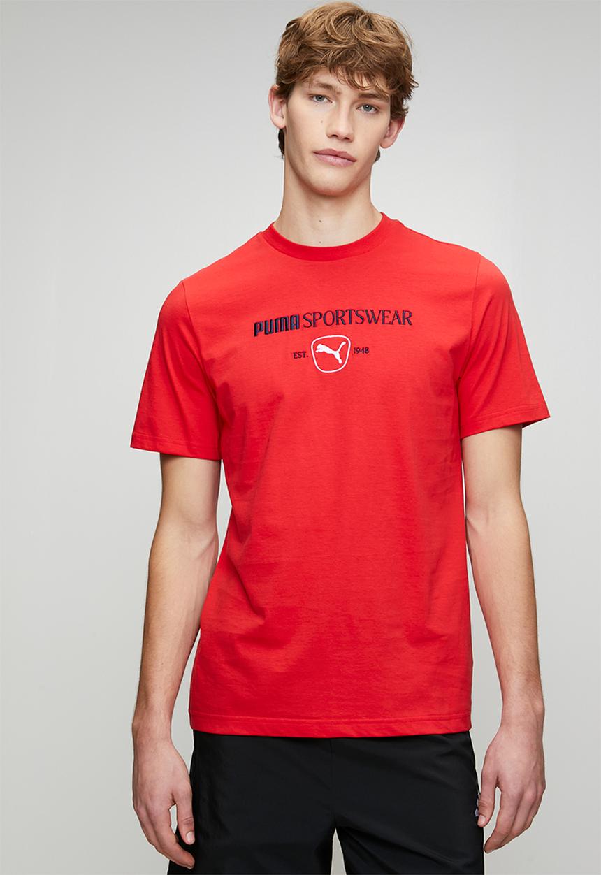 PUMA - PUMA CLASS Graphic TeeFor All Time Red-Red