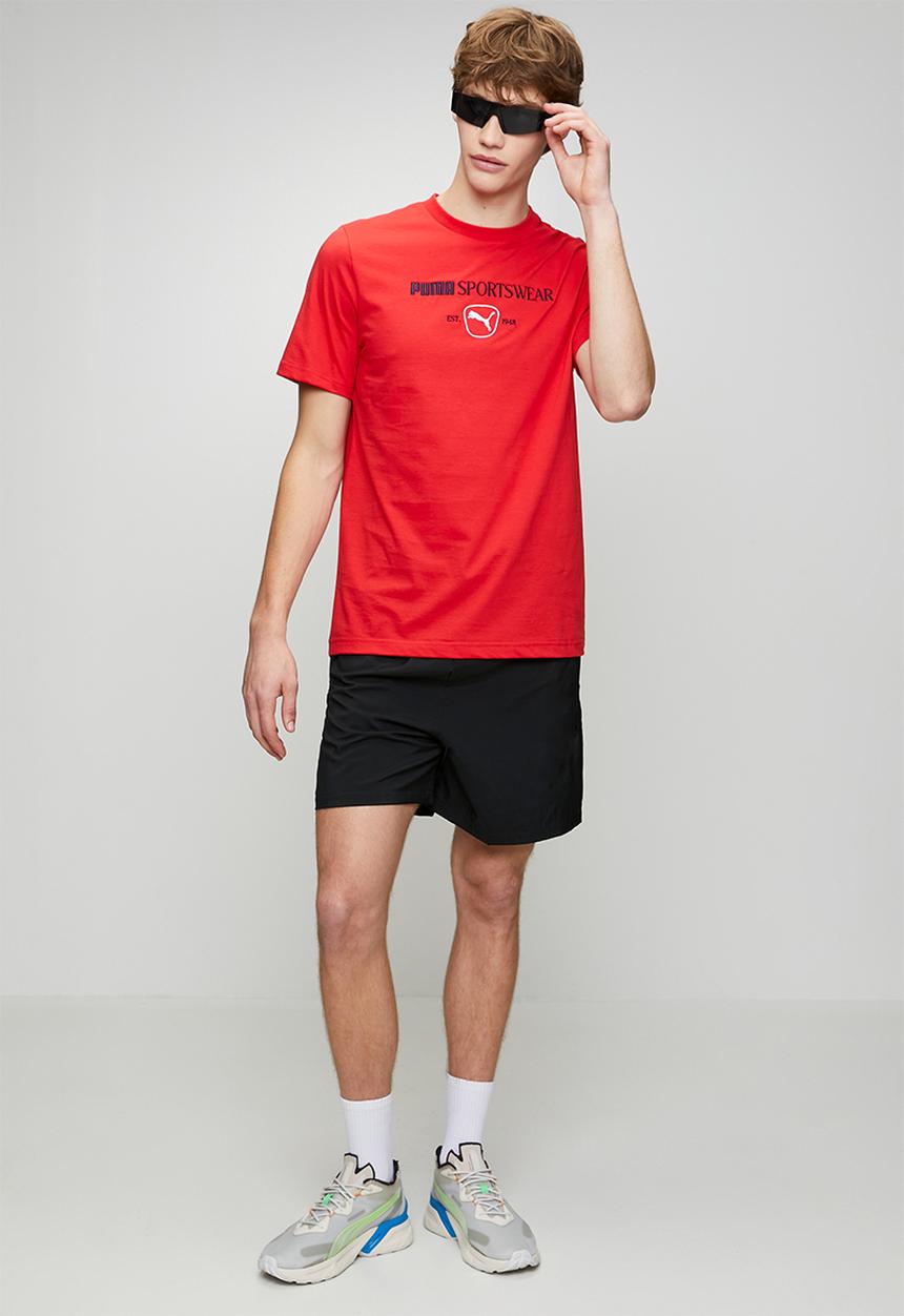 PUMA - PUMA CLASS Graphic TeeFor All Time Red-Red