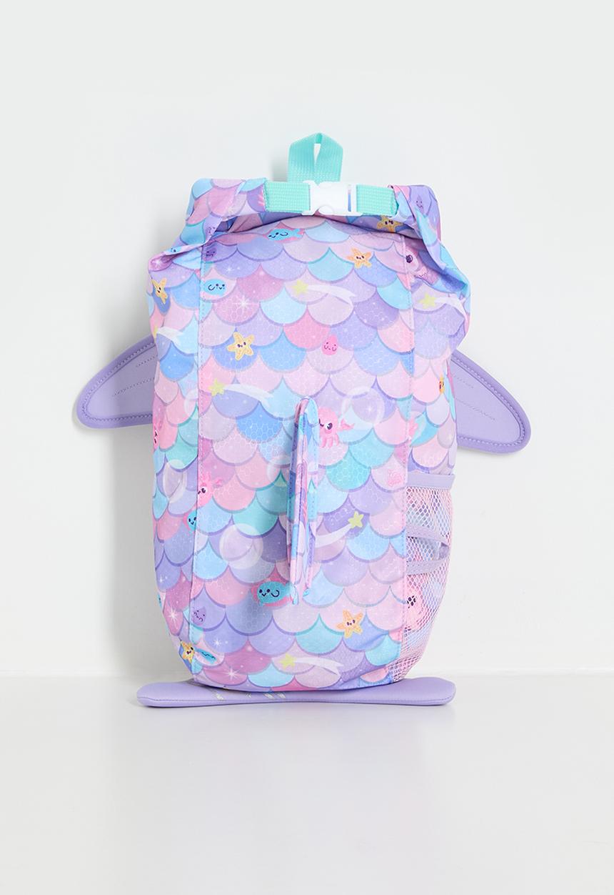 Pop Candy - Mermaid scale pattern 3D fin backpack - multi colour