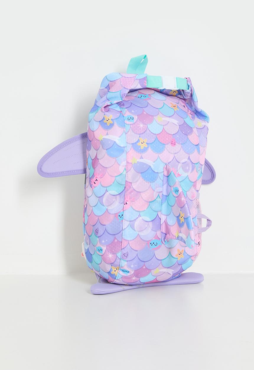 Pop Candy - Mermaid scale pattern 3D fin backpack - multi colour