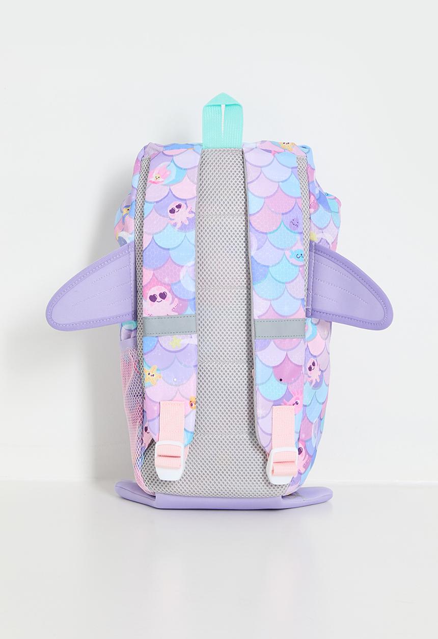 Pop Candy - Mermaid scale pattern 3D fin backpack - multi colour