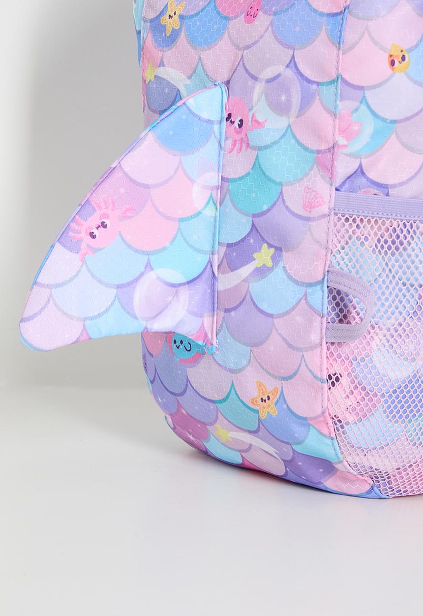 Pop Candy - Mermaid scale pattern 3D fin backpack - multi colour