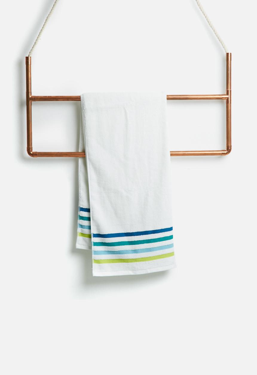 Sixth Floor - Multi stripe bath towel